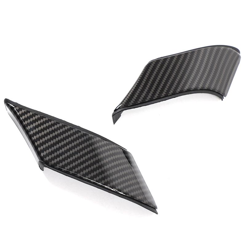 2x ABS Carbon Fiber Car A-pillar upper end decorative cover Replacement Suitable for Toyota Land Cruiser Prado 250 LC250 2024+