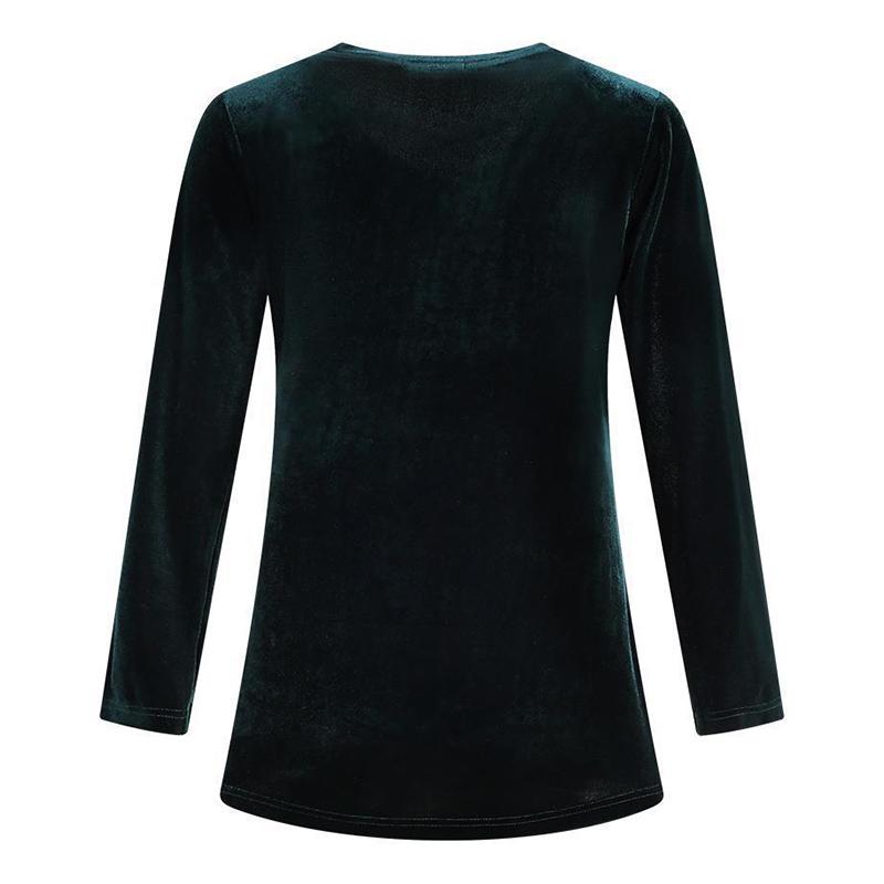 Topy Dámské Podzimní a Zimní krajka Dutá Volná Košile s kulatým výstřihem Spodní část Jednoduché Svetrové topy velké velikosti