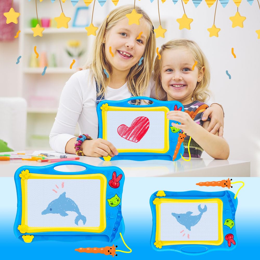 Drawing large for stamp reusable drawing birthday Christmas kindergarten entrance gift board, screen, kids, magnetic, children's toy, illustration,