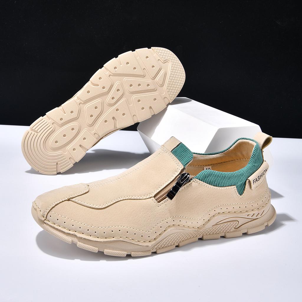 Men's Casual Leather Shoe Cover Foot Lefu Shoes Flat Soft High Quality Slip-on Loafers