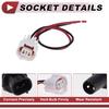 1 Set Side Marker Light Socket Wiring for Toyota 4Runner 2013-2021 No.90075-60077/9007560077 Headlight Lamp Bulb Pigtail Connector Harness