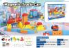 Electric High-Speed Magnetic Train Set with 3D Track - DIY Educational Assembly Blocks for Kids