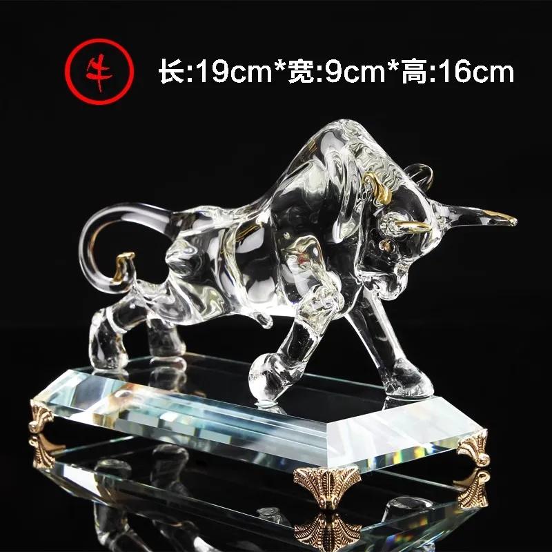 Home decor accessories Twelve zodiac animal ornaments Crystal crafts Wealth acquisition ornaments 1pcs desk decoration