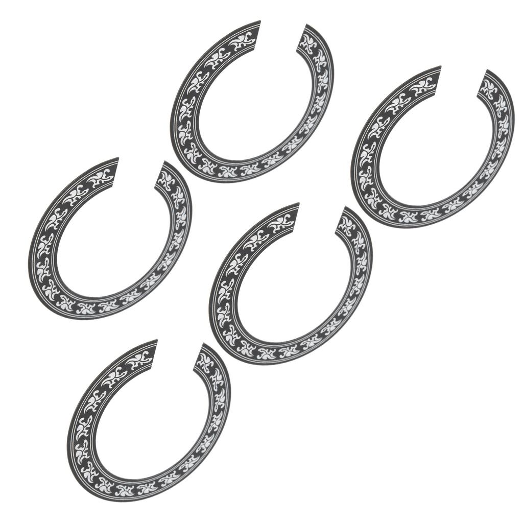 5Pcs Sound Hole Sticker 39in Round Classical Guitar Guard Tools Environmental Protection PVC