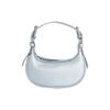 Adjustable Top Handle Leather Mini Shoulder Bag Women Handbags Silver 22PFMNSSSVFLTSMA