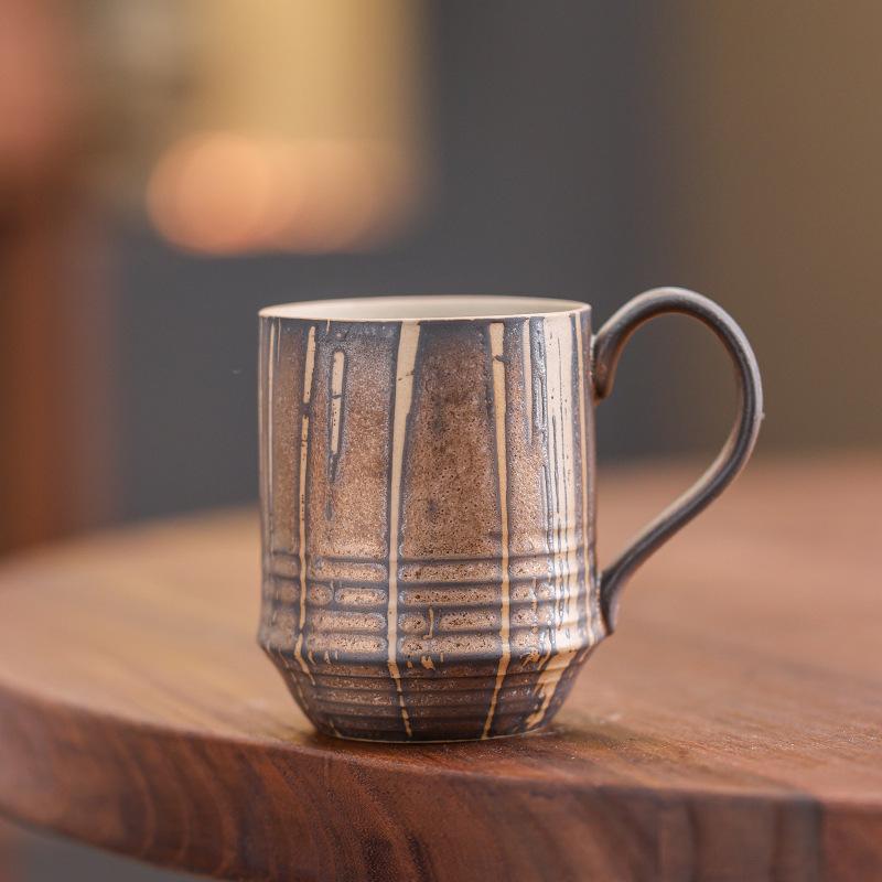 Nordic Ceramic Coffee Cup Latte Latte Flower Afternoon Tea Cup High Value Household Water Cup Mug