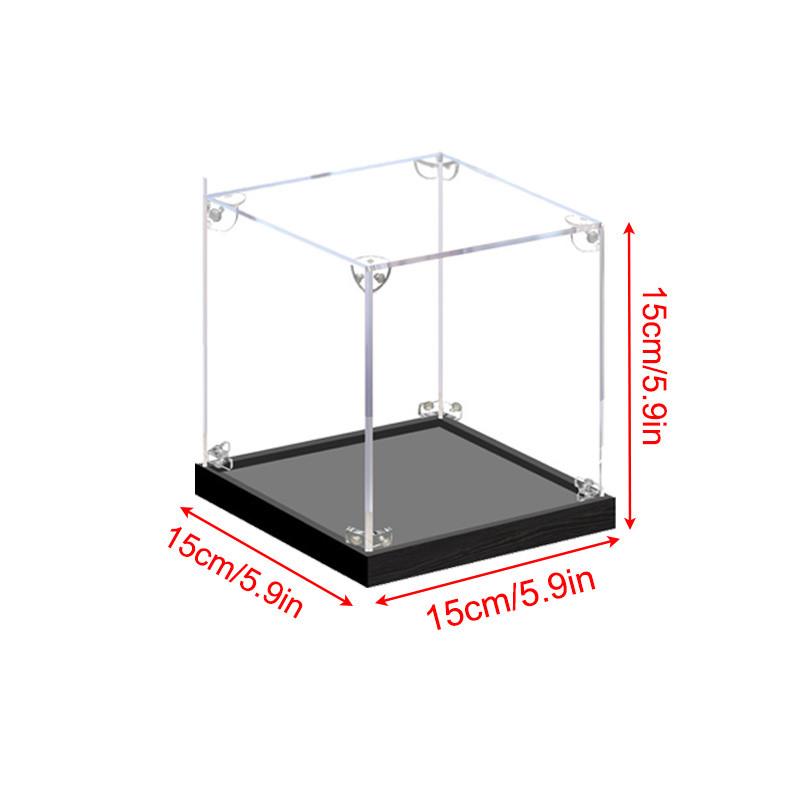 Acrylic Display Case for Collectibles Assemble Clear Dustproof Display Box for Action Figures Model Doll Toys Display Home Storage Case