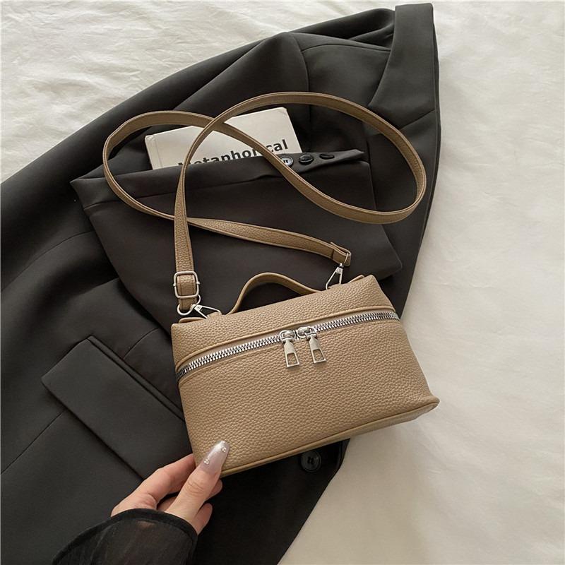 High-end Fashion Women's Bag Simple and Versatile Portable Small Square Bag New Popular Texture Shoulder Messenger Bag Women