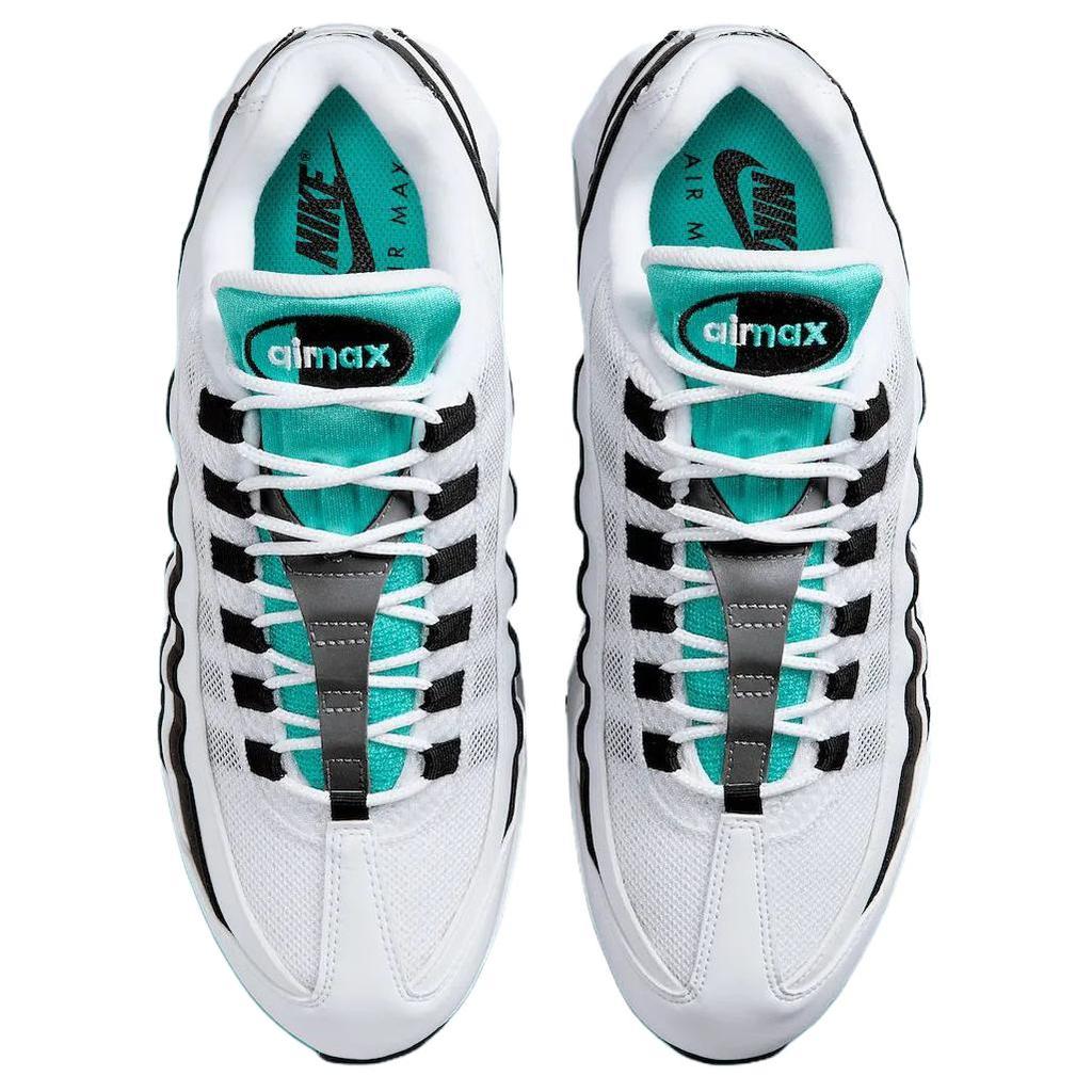 Nike Air Max 95 OG Black Border 2025 Men Sneakers White Hyper-Jade Metallic-Silver IM7409-100