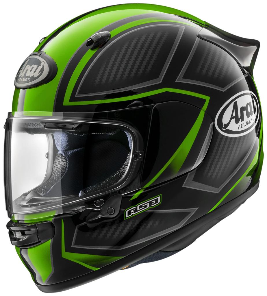 Arai ASTRO GX SPINE Full Face Motorcycle Helmet, Green, 57-58cm