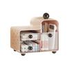 2 Layer 3 Grids Teas Bag Storage Box Large Capacity with Drawers Stationery Storage Box Acrylic Storage Container