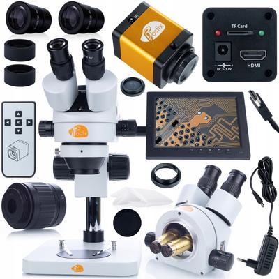 Rosfix Mercury Pro Microscope Set – 12MP Camera with 8-inch Display | Trinocular Head | High Image Quality