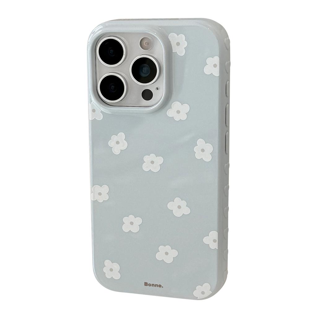 White Tea Little Flower Apple 16 Mobile Phone Case IPhone17promax Applicable 15 Gentle Fresh 12 Silicone Soft
