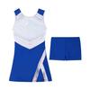 Kids Girls Cheerleading Outfits with Shorts Sleeveless Dress Cheer Uniform Costume