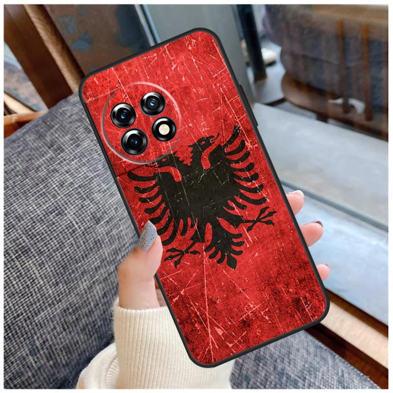 Albanian Flag Case For OnePlus 15 13 12 11 10 9 Pro 13R 13T 12R 10T 8T Nord CE 5 2 3 4 Lite N20 N30 Coque