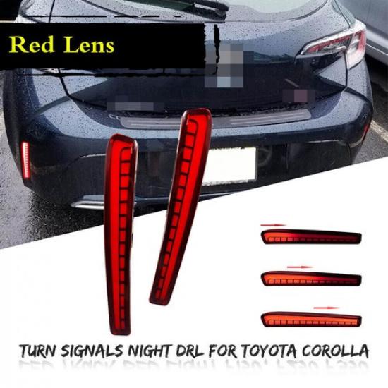 For 20~23 Toyota Corolla Reflector Light Brake Sequential Turn Signal Tail Lamps