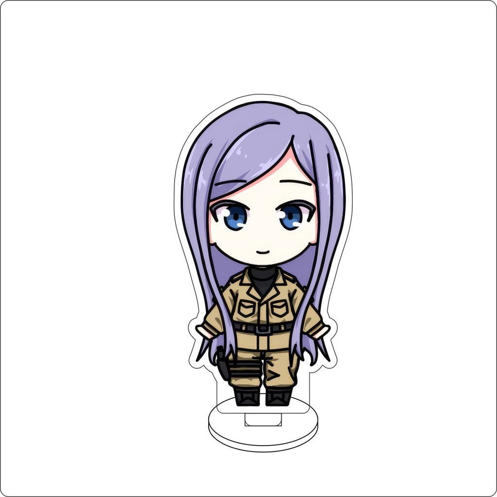 10CM Anime 86 eightysix Figurenständer Modell Vladilena Milizé/Shinei Nouzen/Guns linger Niedliche Schreibtischdekoration Stehschild Geschenke