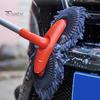 Autowaschmopp, rotierende Doppelkopf-Reinigungsbürste, Teleskop-Autowaschwerkzeug mit langem Griff, Mikrofasermopp für Windschutzscheibenglas