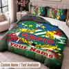 Rapid Wien FC Printed Bedding Set Custom Name Text 1 Duvet Cover 2 Pillowcases For Bedroom