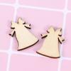 200Pcs Wooden Christmas Cutouts Snowflake Bells Deer Trees Mixed Shapes DIY Craft Decorations Xmas Tree Ornaments Handmade Wood