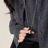 Long Pendant Necklace Water Drop Shape Minimalist Design Chain Jewelry for Women Everyday Wear Accessory Simple Elegant Style