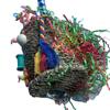 Wicker Foraging Basket Bird Toy Rattan Small Bird Hanging Swing Foraging Toy for Cockatiels Budgie Parroket