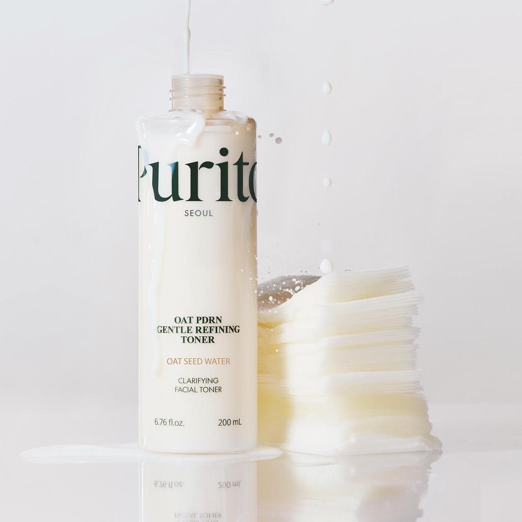 Purito Seoul Oat PDRN Gentle Refining Toner 99% Oat PDRN Hydrating Soothing Skin Texture Care 200ml