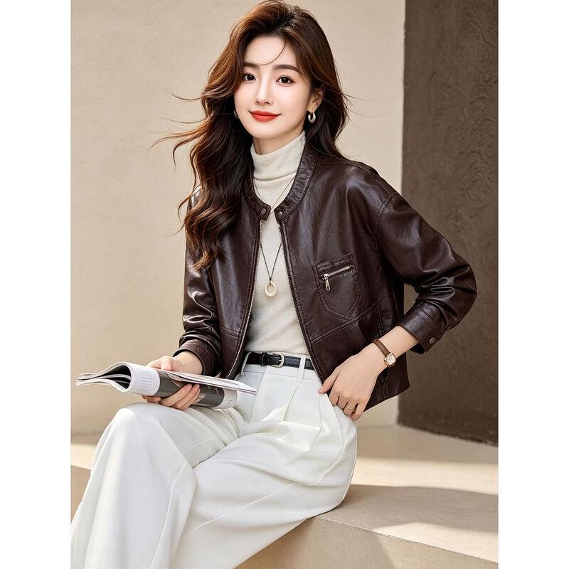 D.F.DEAR Women's Short Zipper Pocket Jacket