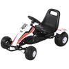 Go-Kart, Pedal Car with Adjustable Seat, Brake, Pedal Drive, Pedal Vehicle with Forward and Reverse Gear
