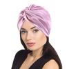 Bonnet Solid Silk Turban Hat For Women Soft Sleeping Night Cap Satin Hair Care Wrap Beanie Headscarf Adjust Twist Headwear