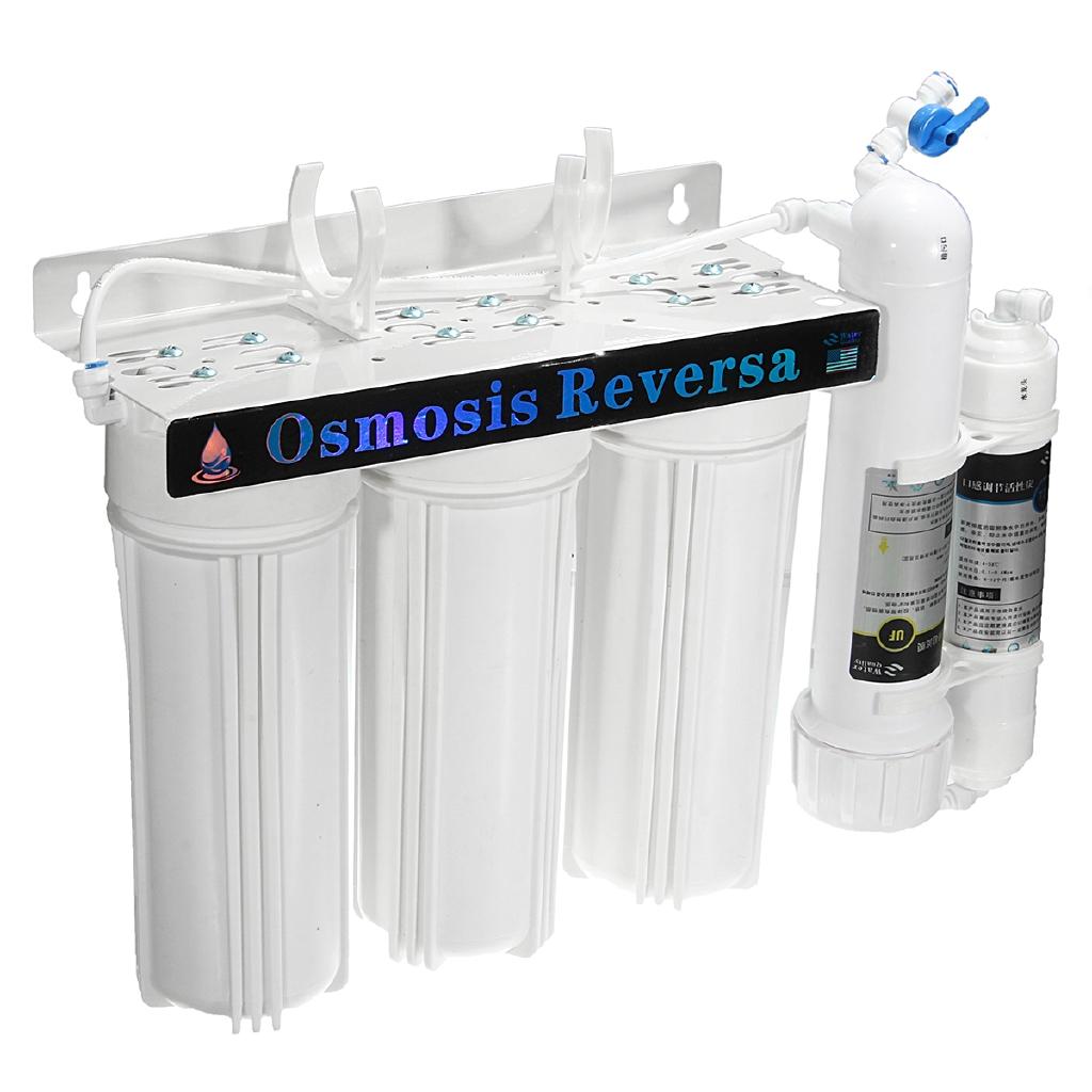5 Stage 5-layer White Water Filter System Reverse Osmosis Filtration Drinking Fountain Home New