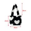 Autumn Winter Plush Tote Shopping Dating Bag Single Shoulder Handbag Underarm Cute Top