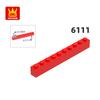 Non-Toxic 25Pcs/Lot 6111 Thick 1X10 Basic Building Blocks Classic Construction Accessories Compatible With Brick Children Gift Box