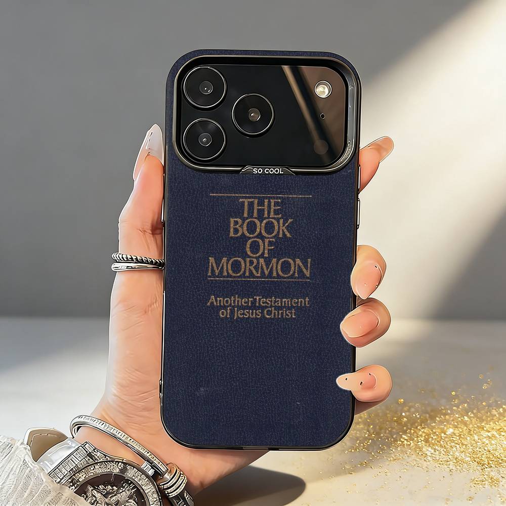 1 Stück The Book Of M-Mormon Handyhülle Für iPhone17,16,15,14,13,12,11,Pro,MAX Grau Matt Silikon Schwarze Hülle