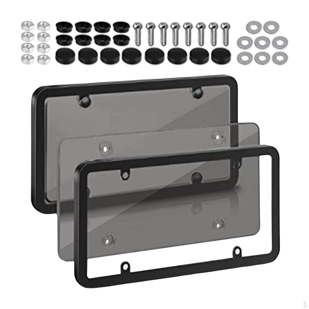 American License Plate Frame 6Inchx12inch Auto Accessory for Front and Rear Car Tags