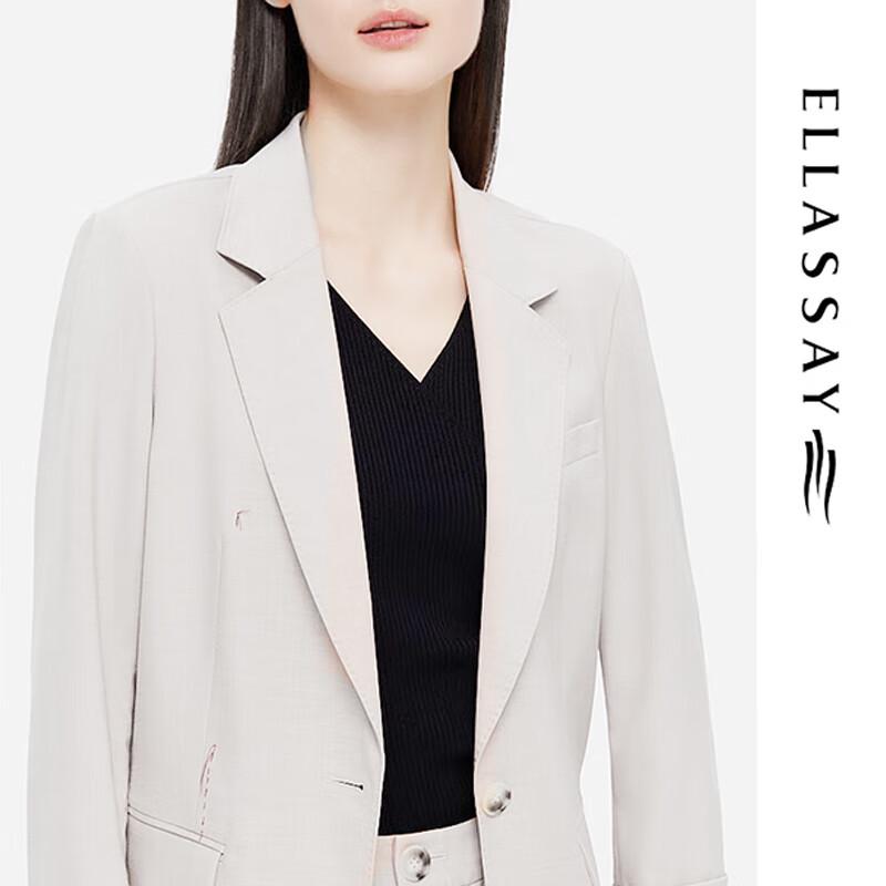 ELLASSAY Spring/Summer Classic Solid Commuter Women's Blazer