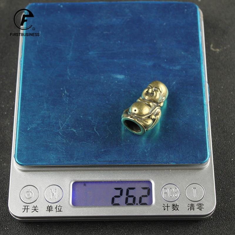 Retro Brass Big Belly Maitreya Tathagata Buddha Statue Hollow Desktop Miniatures Figurines Ornament Decoration Craft Accessories