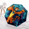 1pc Halloween Tigger Fully Automatic Folding Portable Umbrella, 8 Steel Frames, Three-Fold Design, Suitable for All Seasons, Suitable for Ou