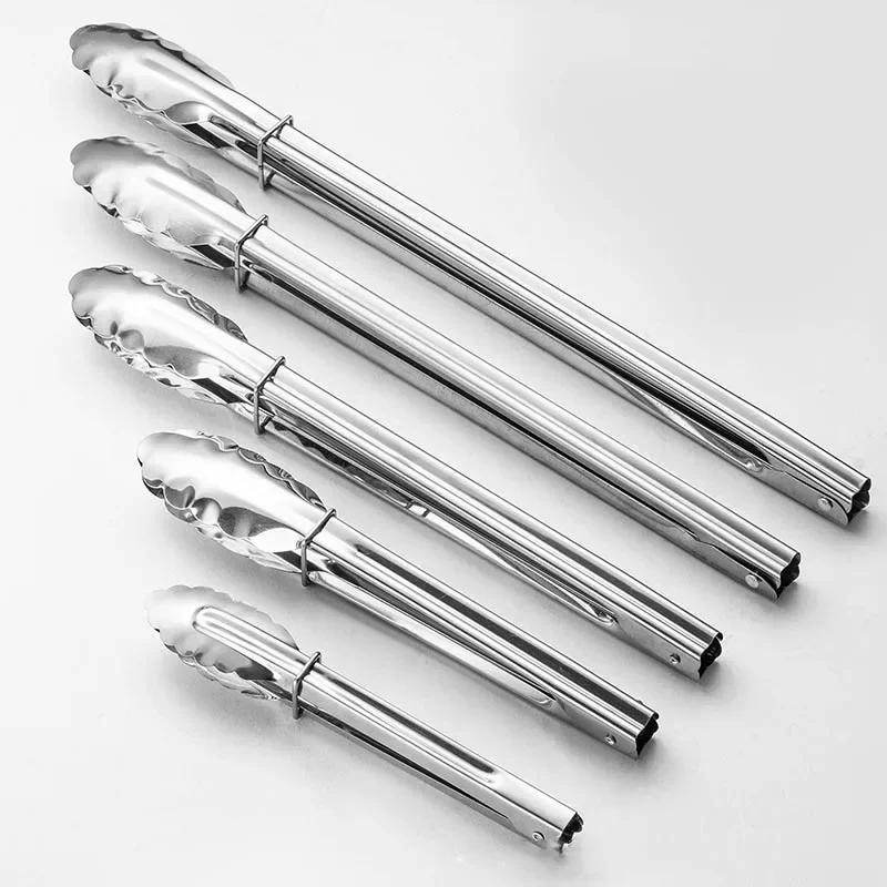 Useful Silver Food-Clips Baking Tool Stainless Steel Food Clips BBQ Bread-Clips Steak Clips  Tool Food Essentials Kitchen Tools