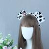 Plush Lolita Hairband Gothic Hair Hoop Cute Dog Ears Headband  Women Girls