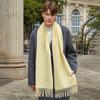 Men's Solid Color Scarf Autumn and Winter New Versatile Wool Scarf Korean Atmosphere Cashmere Scarf Women's Winter Warmth