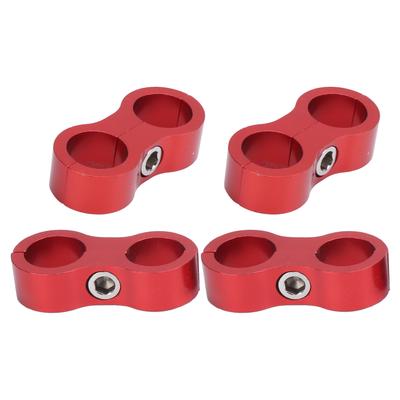 4PCS Séparateur de Tuyaux AN8 Adaptateur de Fixation de Tuyaux d'Huile Automobile Alliage d'Aluminium Universel