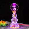 Colored LED Buddha Offering Lamp, Home Decoration, Temple, Prayer In Front of Buddha, Crystal Lotus Lamp, God of Wealth Lamp