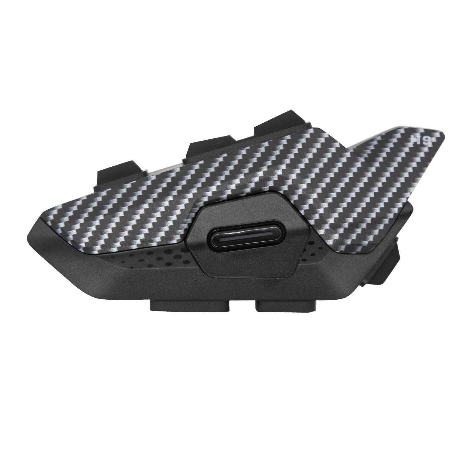 

Hysnox H9 Мотоциклетний шолом Intercom 1000M Range BT5.1 Hands-free Interphone 2-Porson Full Duplex 1 сірий колір