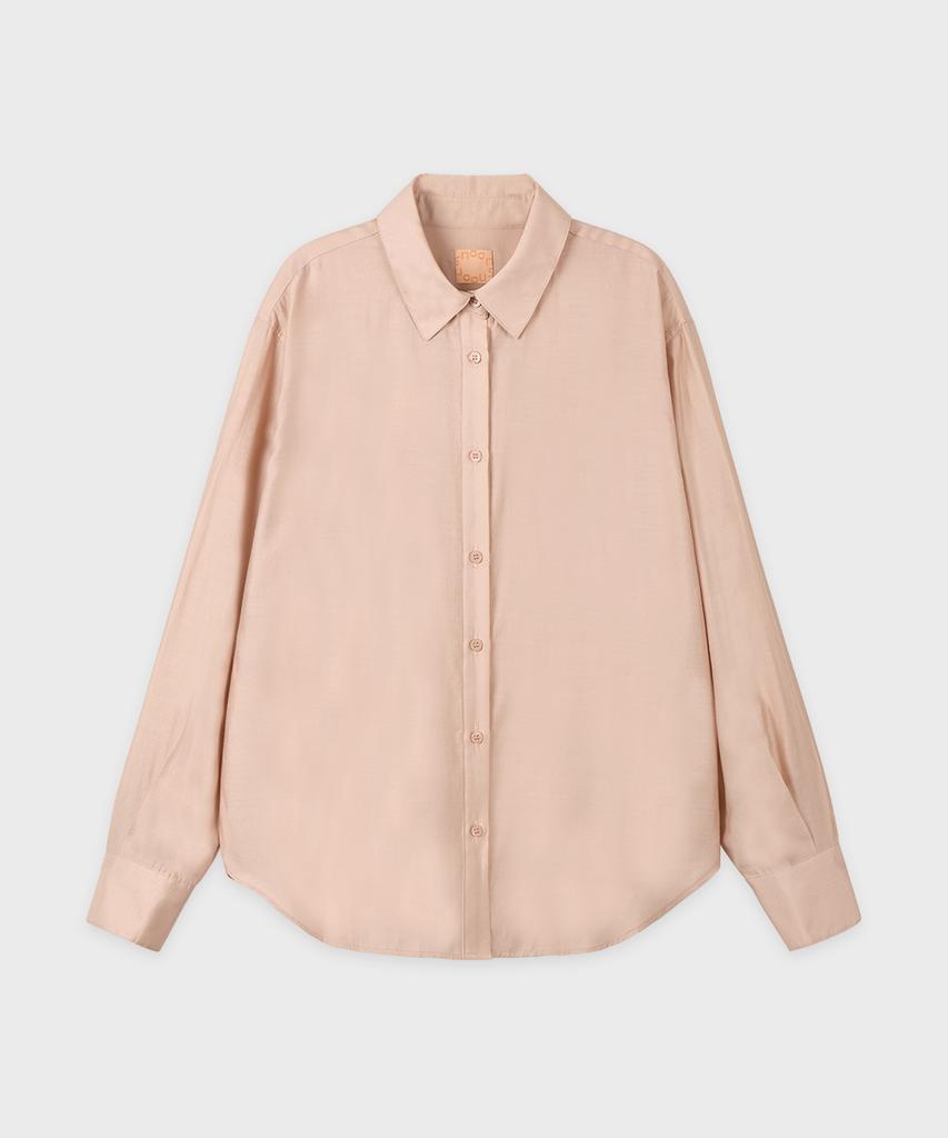 SINOON Sheer Loose Shirt (Light Pink)