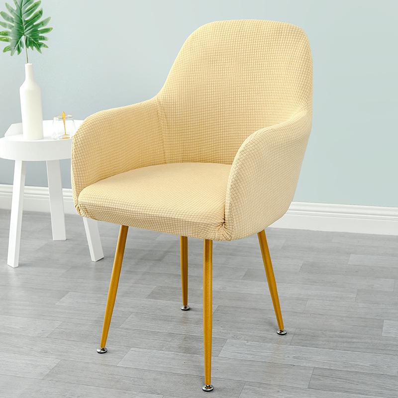 Nordic High Armrest Waterproof Elastic Chair Cover - One-Piece Fabric for Home, Hotel & Restaurant.