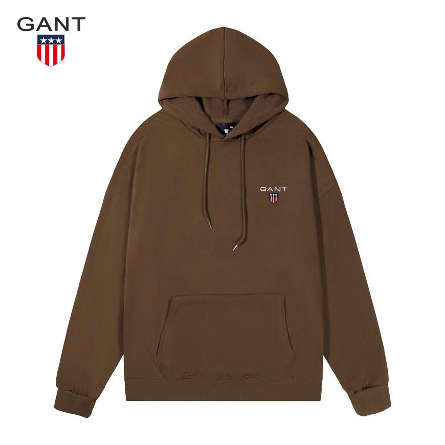 Gant Dünner bestickter Hoodie Pullover für Damen und Herren, Lässiger Sport Lauf Hoodie