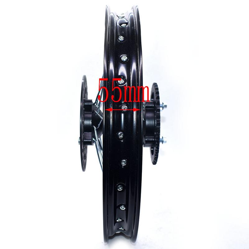 Rear Rims Aluminum Alloy Circle Of 17" Wheel 1.60 X 17" Inch with Disc Brake Sprocket for KLX CRF Kayo Apollo BSE Dirt Pit Bike