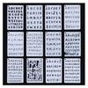 12-Piece DIY Letter & Number Stencils Set for Painting, Journals, and Planners