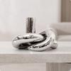 Knot Sculpture Sophisticated Ceramic Figurine Contemporary for Hotel Lobby